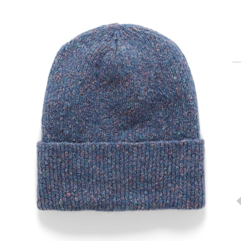 Blue flecked wool blend tuque made in Italy NWT - Picture 5 of 5